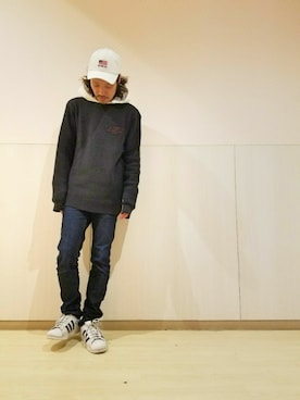 「TYPE BLUE（タイプブルー）のアイテム（パンツ）」を使った、mr.sakuraiさん（メンズ・169cm）の冬コーディネート