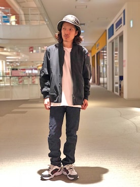「TYPE BLUE（タイプブルー）のアイテム（パンツ）」を使った、mr.sakuraiさん（メンズ・169cm）の夏コーディネート