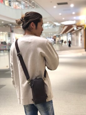 「AVIREX（アヴィレックス）のアイテム（バッグ）」を使った、mr.sakuraiさん（メンズ・169cm）の冬コーディネート