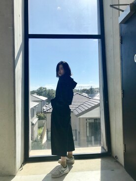 「school」｜「アイテム（スウェット）」を使った、breach_mさん（レディース・161cm）の秋コーディネート