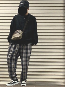 「LAD MUSICIAN（ラッドミュージシャン）のアイテム（スウェット）」を使った、Hello 【フォロバ100%】さん（メンズ・170cm）の秋コーディネート