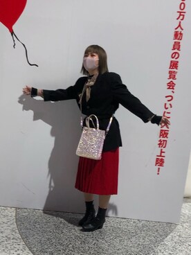 「WC（ダブル シー）のアイテム（Tシャツ/カットソー）」を使った、ユさん（レディース・155cm）の冬コーディネート