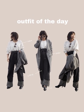 「VENCE（ヴァンス）のアイテム（パンツ）」を使った、miyukiさん（レディース・160cm）の冬コーディネート