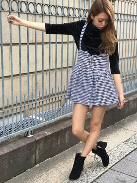 「チドリ柄」｜「アイテム（ワンピース/ドレス）」を使った、SPIGA OFFICIALさん（レディース・160cm）の秋コーディネート