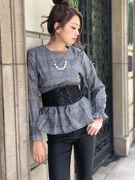 「SPIGA（スピーガ）のアイテム」を使った、SPIGA OFFICIALさん（レディース・160cm）の秋コーディネート