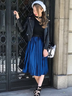 「甘辛mix」｜SPIGA OFFICIALさん（レディース・160cm）の秋コーディネート