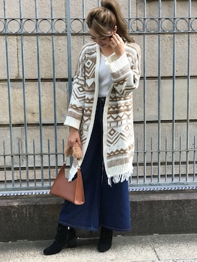 「SPIGA（スピーガ）のアイテム」を使った、SPIGA OFFICIALさん（レディース・160cm）の秋コーディネート
