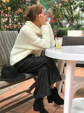 「SPIGA（スピーガ）のアイテム」を使った、SPIGA OFFICIALさん（レディース・160cm）の秋コーディネート