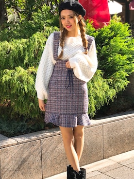 「SPIGA（スピーガ）のアイテム」を使った、SPIGA OFFICIALさん（レディース・160cm）の冬コーディネート