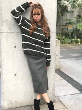 「SPIGA（スピーガ）のアイテム」を使った、SPIGA OFFICIALさん（レディース・160cm）の冬コーディネート