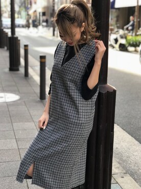 「SPIGA（スピーガ）のアイテム（ワンピース/ドレス）」を使った、SPIGA OFFICIALさん（レディース・160cm）の冬コーディネート