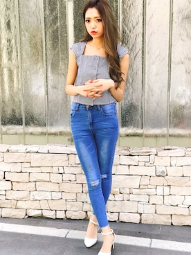 「SPIGA（スピーガ）のアイテム」を使った、SPIGA OFFICIALさん（レディース・160cm）の夏コーディネート