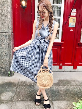 「SPIGA（スピーガ）のアイテム」を使った、SPIGA OFFICIALさん（レディース・160cm）の夏コーディネート