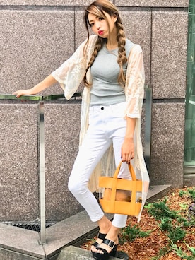 「SPIGA（スピーガ）のアイテム」を使った、SPIGA OFFICIALさん（レディース・160cm）の夏コーディネート