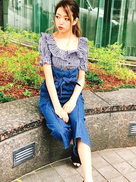 「SPIGA（スピーガ）のアイテム」を使った、SPIGA OFFICIALさん（レディース・160cm）の夏コーディネート