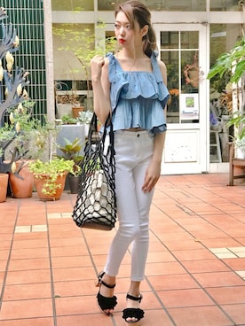 「SPIGA（スピーガ）のアイテム」を使った、SPIGA OFFICIALさん（レディース・160cm）の夏コーディネート