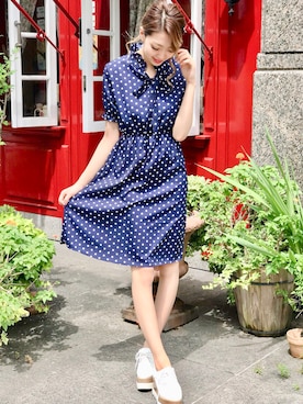 「SPIGA（スピーガ）のアイテム（ワンピース/ドレス）」を使った、SPIGA OFFICIALさん（レディース・160cm）の夏コーディネート