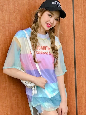 「アイテム（ボディバッグ/ウエストポーチ）」を使った、SPIGA OFFICIALさん（レディース・160cm）の夏コーディネート