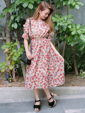 「SPIGA（スピーガ）のアイテム（ワンピース/ドレス）」を使った、SPIGA OFFICIALさん（レディース・160cm）の夏コーディネート