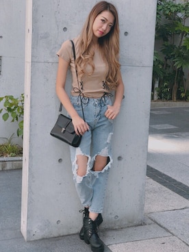 「SPIGA（スピーガ）のアイテム」を使った、SPIGA OFFICIALさん（レディース・160cm）の夏コーディネート