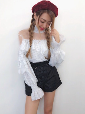 「アイテム（ハンチング/ベレー帽）」を使った、SPIGA OFFICIALさん（レディース・160cm）の夏コーディネート