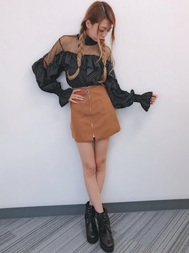 「ドット柄」｜SPIGA OFFICIALさん（レディース・160cm）の夏コーディネート