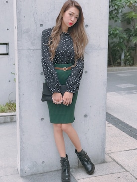 「SPIGA（スピーガ）のアイテム」を使った、SPIGA OFFICIALさん（レディース・160cm）の秋コーディネート