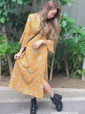 「SPIGA（スピーガ）のアイテム（ワンピース/ドレス）」を使った、SPIGA OFFICIALさん（レディース・160cm）の秋コーディネート