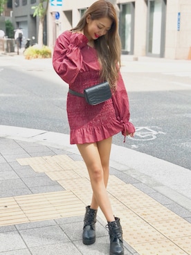 「シャーリング」｜SPIGA OFFICIALさん（レディース・160cm）の秋コーディネート