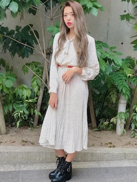 「SPIGA（スピーガ）のアイテム」を使った、SPIGA OFFICIALさん（レディース・160cm）の秋コーディネート