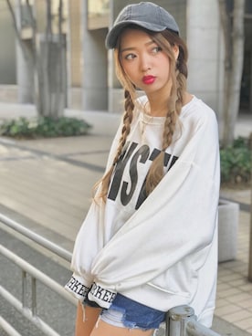 「キャップ女子」｜SPIGA OFFICIALさん（レディース・160cm）の秋コーディネート