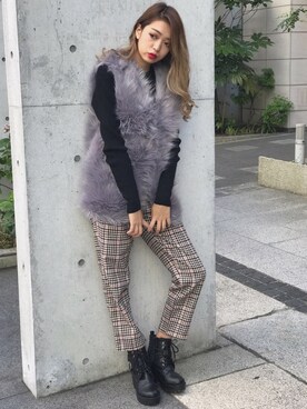 「SPIGA（スピーガ）のアイテム（その他アウター）」を使った、SPIGA OFFICIALさん（レディース・160cm）の秋コーディネート