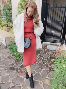 「SPIGA（スピーガ）のアイテム」を使った、SPIGA OFFICIALさん（レディース・160cm）の冬コーディネート