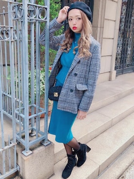 「SPIGA（スピーガ）のアイテム」を使った、SPIGA OFFICIALさん（レディース・160cm）の冬コーディネート