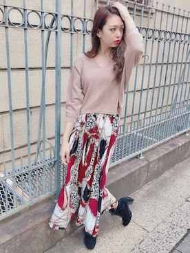 「SPIGA（スピーガ）のアイテム」を使った、SPIGA OFFICIALさん（レディース・160cm）の冬コーディネート