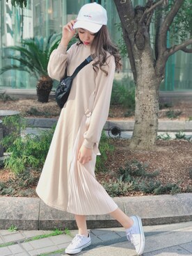 「SPIGA（スピーガ）のアイテム（ワンピース/ドレス）」を使った、SPIGA OFFICIALさん（レディース・162cm）の春コーディネート