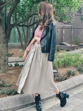 「SPIGA（スピーガ）のアイテム」を使った、SPIGA OFFICIALさん（レディース・162cm）の春コーディネート