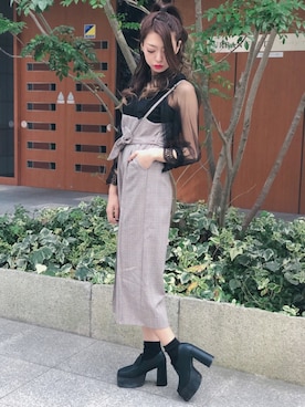 「SPIGA（スピーガ）のアイテム」を使った、SPIGA OFFICIALさん（レディース・162cm）の春コーディネート