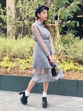 「おとなコーデ」｜「アイテム（帽子）」を使った、SPIGA OFFICIALさん（レディース・162cm）の春コーディネート