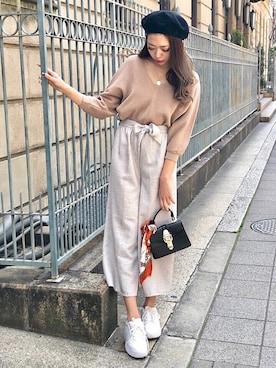 「SPIGA（スピーガ）のアイテム」を使った、SPIGA OFFICIALさん（レディース・162cm）の春コーディネート