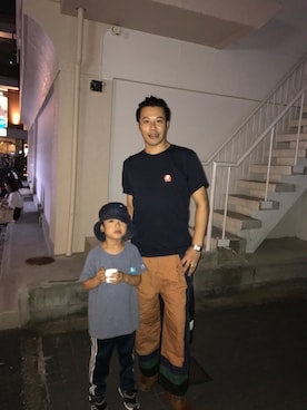 「アイテム（ジャージ）」を使った、マーチンさん（メンズ・170cm・30代）の秋コーディネート