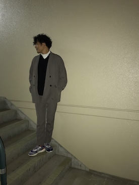 「オシャレパッソ」｜「アイテム（ダウンジャケット/コート）」を使った、マーチンさん（メンズ・172cm）の秋コーディネート