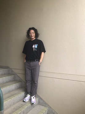 「AMBUSH（アンブッシュ）のアイテム（パンツ）」を使った、マーチンさん（メンズ・172cm）の夏コーディネート