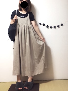 「Actually（アクチュアリー）のアイテム」を使った、hana☺︎さん（レディース・155cm）の夏コーディネート