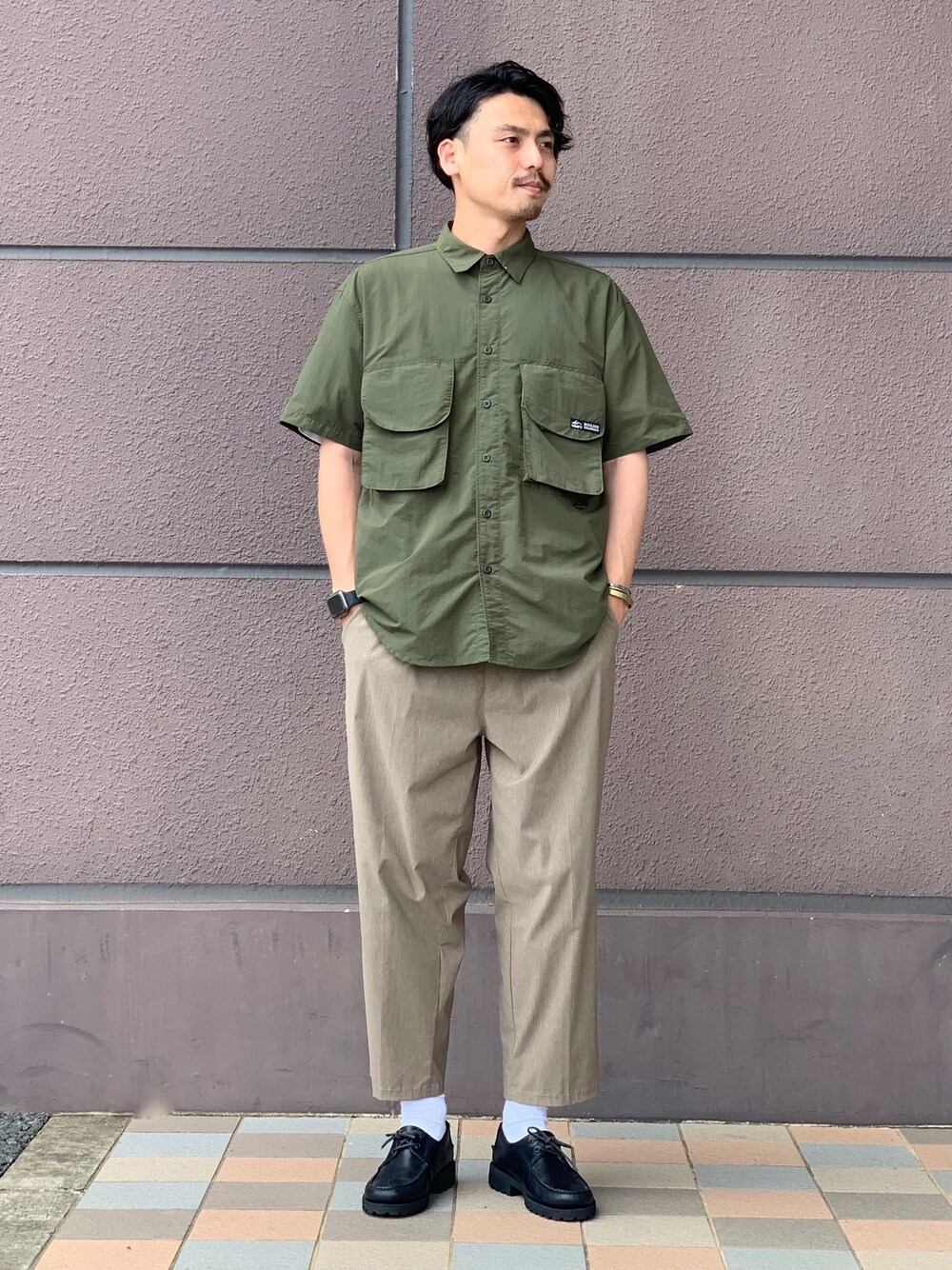 kawabataさんの「【CAMP7】フィッシングシャツ（CAMP7）」を使ったコーディネート