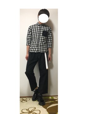 「YEVS（イーブス）のアイテム（トップス）」を使った、Yoshiさん（メンズ・167cm）の春コーディネート
