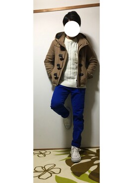 「YEVS（イーブス）のアイテム（パンツ）」を使った、Yoshiさん（メンズ・167cm）の冬コーディネート