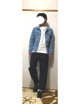 「RAGEBLUE（レイジブルー）のアイテム（デニムジャケット）」を使った、Yoshiさん（メンズ・167cm）の春コーディネート