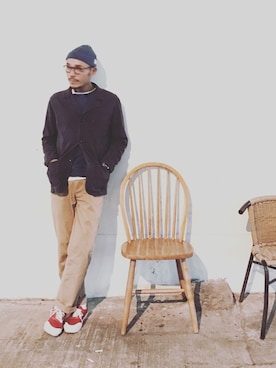 「holiday」｜「アイテム（フォーマルスーツ/小物）」を使った、Brianさん（メンズ・180cm）の冬コーディネート