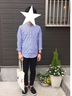 「CABANE de ZUCCa（カバンドズッカ）のアイテム（アナログ腕時計）」を使った、☺︎ユーキー☺︎さん（メンズ・173cm）の春コーディネート